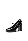 QUEEN HELENA Décolleté con Plateau Scarpe con Tacco Eleganti Donna ZM9835 (Nero, Sistema Taglie Calzature EU, Adulto, Donna, Numero, Media, 35)