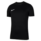 Nike Y Nk Dry Park VII JSY SS, T-Shirt Unisex Bambini, Nero/Bianco, M (137 - 147 cm)