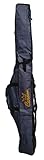 Carson - Fodero Porta Canne da Pesca Jeans con Tasca da 135 o 160 cm, Contiene 8-10 Canne Bolognesi, Fondo Rigido Antisfondamento, 2 Scomparti Materiale Resistente, Colore Jeans (F0900340)