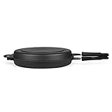 Tognana Sphera Padella Forno Doppia Tonda, Fondo Induzione, Alluminio, Nero, Diametro 30 cm