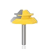 Mesee Fresa per Tagli a 45 Gradi, 8mm Gambo Fresa per Fresatura del Legno, Frese Trapano Lavorazione Legno Router Bits di Falegnameria Fresa per Scanalatura Legno Strumento di Taglio del Legno