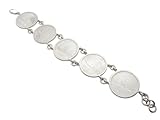 Bracciale in Argento 925 con Monete da 500 lire in Argento serie Caravelle e Quadriga - Centenario - Braccialetto