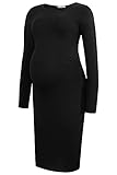 Smallshow Vestiti Premaman Maniche Lunghe Donna Abiti Premaman,Black,M