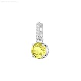 Swarovski Donna 5437326 Remix Collection Charm, Novembre, Giallo, Placcatura Rodio