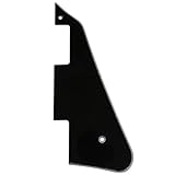 Musiclily LP Battipenna Pickguard per Chitarra Elettrica tipo USA Les Paul Standard Stile Moderno, 3 strati Nero