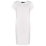 A2Z 4 Kids® Ragazze Abito Midi Bambini Plain Colore - New Midi Dress White 13