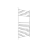 Kiamami Valentina Termoarredo scaldasalviette in Acciaio Bianco 50x77