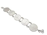 Bracciale in Argento 925 con Monete da 500 lire in Argento serie 3 Caravelle - Braccialetto