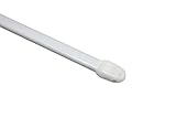 Gardinia Bastone per tende, Estendibile, Metallo/Plastica, Bianco, 30 - 50 cm, 2 unità