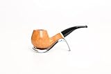 Pipa Savinelli Primo fumo modello 645 foro da 9mm, finissaggio liscio naturale in legno di radica, veretta melange, completa di astuccio Savinelli in velluto