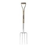 Spear & Jackson 4550DF Forcone da giardino tradizionale in acciaio inossidabile