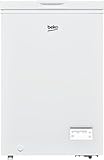 BEKO - CF100EWN - Congelatore Orizzontale, Classe E, Statico, Volume Totale Netto: 98lt, Controllo elettronico, Colore Bianco, Dimensioni HxLxP: 84,5 x 54,5 x 54,5