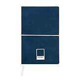 PANTONE™ Urban - Quaderno Appunti 13x20 con 192 Pagine a Righe, Copertina Flessibile Soft Touch ed Elastico, Block Notes con Segnalibro e Tasca Interna, Taccuino Agenda per Cancelleria e Cartoleria