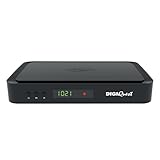 DIGIQUEST Decoder tivùsat COMBO 4K Q80 | Ricevitore satellitare HEVC Main 10 HbbTV, doppio tuner | Funzione di registrazione attivabile | Mediaplayer, Telecomando 2 in 1 | Smartcard tivùsat inclusa