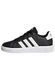 adidas Grand Court Lifestyle Tennis Lace-up Shoes, Sneaker Unisex - Bambini e Ragazzi, Core Black/Cloud White/Core Black, 38 2/3 EU