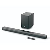 JBL Cinema SB 550, Soundbar 3.1 Canali con Subwoofer Wireless, Bluetooth per Streaming Wireless, Dolby Atmos Integrato, Connessione HDMI ARC e Ottica, Design Compatto, Telecomando, 250 Watt, Nero