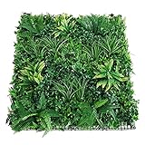 XONE Siepe Artificiale Jungle 100x100cm | Siepe Finta Foglie Giungla | Edera Sintetica Verde Ringhiera