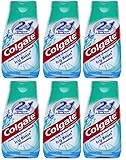 Colgate 2-in-1 dentifricio e collutorio, imbiancante ghiacciato Blast, tubi 4,6 once (confezione da 6)