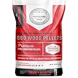 FURTADO FARMS - Pellet BBQ Furtado Farms TRUE NORTH, Composto da un Mix di Cherry, Sugar Maple e Hickory, Ideale per tutti i Piatti, 13,6 kg