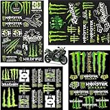 Taiyyi 4 adesivi Monster Energy per moto – Adesivi di alta qualità per moto, skateboard, auto e moto da fuoristrada