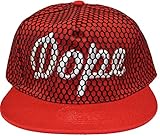 Berretto da baseball con logo "DOPE" Materiale Mesh Snapback Cappello