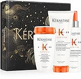 Kérastase Nutritive Masque - Set regalo per capelli secchi, contenente Bain Satin Riche 250 ml, MasquIntense 200 ml, Nectar Thermique 150 ml