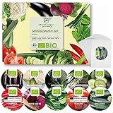 BIO Kit di sementi orto con 10 varietà di verdure - semi orto da coltivazione biologica ideale per terrazza, balcone e giardino