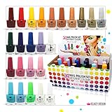 Beauty4Britain Set di Smalti Per Unghie Diversi Colori Brillanti, Pacco Regalo (Set A)