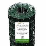 SERVICE SOLUTIONS - Rete Metallica per Recinzioni - Zincata Plastificata Elettrosaldata Rigida - Rotolo 25 Metri x Recinzioni Metalliche da Giardino (H 175 CM)