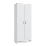 Habitdesign FOARM7142O Armadio Multiuso, Bianco, 73 x 37 x 180 cm