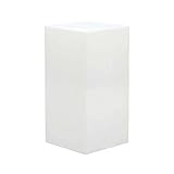 Cosma Cubo Luminoso da Giardino 40x40x80 In Polipropilene Bianco VL801626