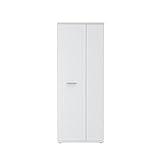 AVANTI TRENDSTORE-Feena-Armadio portascope da interno, armadio multiuso con divisori interni, colore bianco. Dimensione LAP 68,9x179,1x34,8 cm