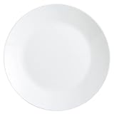 Arcopal - Zelie, Set 12 Piatti Piani, Servizio da Tavola in Vetro Opale Extra Resistente, 25cm, Bianco