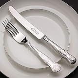 Kings Pattern 44 pezzi placcato argento mensa di posate - Made in Sheffield by Legacy Silverware
