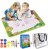 Tappeto Magico,50 * 70cm Disegno Scribble Boards- Giocattolo Gioco Educativo Regalo di Natale per Bambini 1-4 Anni