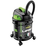 Lavor Aspiratore Solidi e Liquidi RUDY 1200 S, con filtro lavabile, Funzione Soffiante, Capacità Vano Raccolta 20 l, Serbatoio in Metallo, 18 kPa, 1200 Watt max