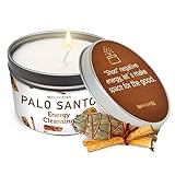 MAGNIFICENT 101 Palo Santo Smudge Candle per la Pulizia energetica Domestica, l aromaterapia e la guarigione dei Chakra - Cera di soia Naturale, Oli Essenziali Porta Latta da 6 Once