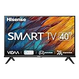 Hisense 40" LCD HD Ready 2023 40A4K, Smart TV VIDAA U6, Compabilità Alexa, Tuner DVB-T2/S2 HEVC 10