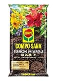 COMPO SANA Terriccio Universale di qualità, Per piante d appartamento, balcone e giardino, 20 l