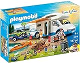 PLAYMOBIL Family Fun 9318 Camper con Quad E Canoa, dai 4 Anni, Multicolore