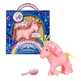 Pony Celeste - Milky Way, My Little Pony, Basic Fun, 35344, Cavallo Giocattolo Retrò per Bambine e Bambini, Figurina di Pony Rosa 40° Anniversario, Include Corona Celeste e Accessori, Dai 4 Anni in su