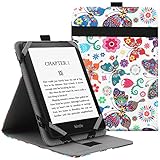 VOVIPO Custodia universale per 6 ", 6.8" Kindle Paperwhite eReaders, Folio Stand Cover con cinturino compatibile con Kindle/Kobo/Tolino/Pocketbook/Sony 6-6.8pollici ebook readers-Butterfly