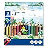 Staedtler Matite Colorate Noris Colour, Confezione Da 24 Colori, Multicolore, 19.7 x 17.5 x 0.9 Cm