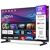 TuTu Smart TV 25 pollici(64 cm) Televisori Full HD 1080P Triplo Tuner App Store WiFi HDMI USB Modalità hotel (2024)