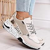 2021 Sneakers da Donna Scarpe da Donna Primavera Leopard Print Ladis Platform Scarpe Sportive Casual Lace-Up Traspirante Donna Vulcanize Shoe