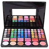 Palette Ombretti, FantasyDay 78 Colori Waterproof Neutri Caldi Tavolozza di Trucco Occhi Opaco e Luccicante in Polvere Set Eyeshadow Palette Set di Trucchi #3 - Natale Regalo Surprise Makeup Gift Set