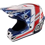 Troy Lee Designs Casco da moto SE4 POLYACRYLITE FLAGSTAFF in policarbonato con tecnologia MIPS e 16 prese d aria