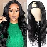 Parrucca Donna Capelli Veri Umani U Part Wig Human Hair Body Wave Upgrade V part Parrucca Capelli Glueless Full Head Clip In Half Wig Human Hair None Lace Front Wig 20 Pollic