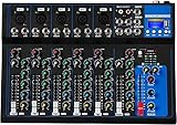 Depusheng HT7 mixer audio portatile bluetooth con console di missaggio audio DJ usb 7 channel Band mixing boards jack mp3 alimentazione 48V