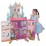 KidKraft Principesse Disney Dance & Dream Castello Casa Legno per Bambole di 30 Cm con Accessori e Mobili inclusi, Casa a 3 Livelli di Gioco, Giocattolo per Bambini 3+ Anni, 10276